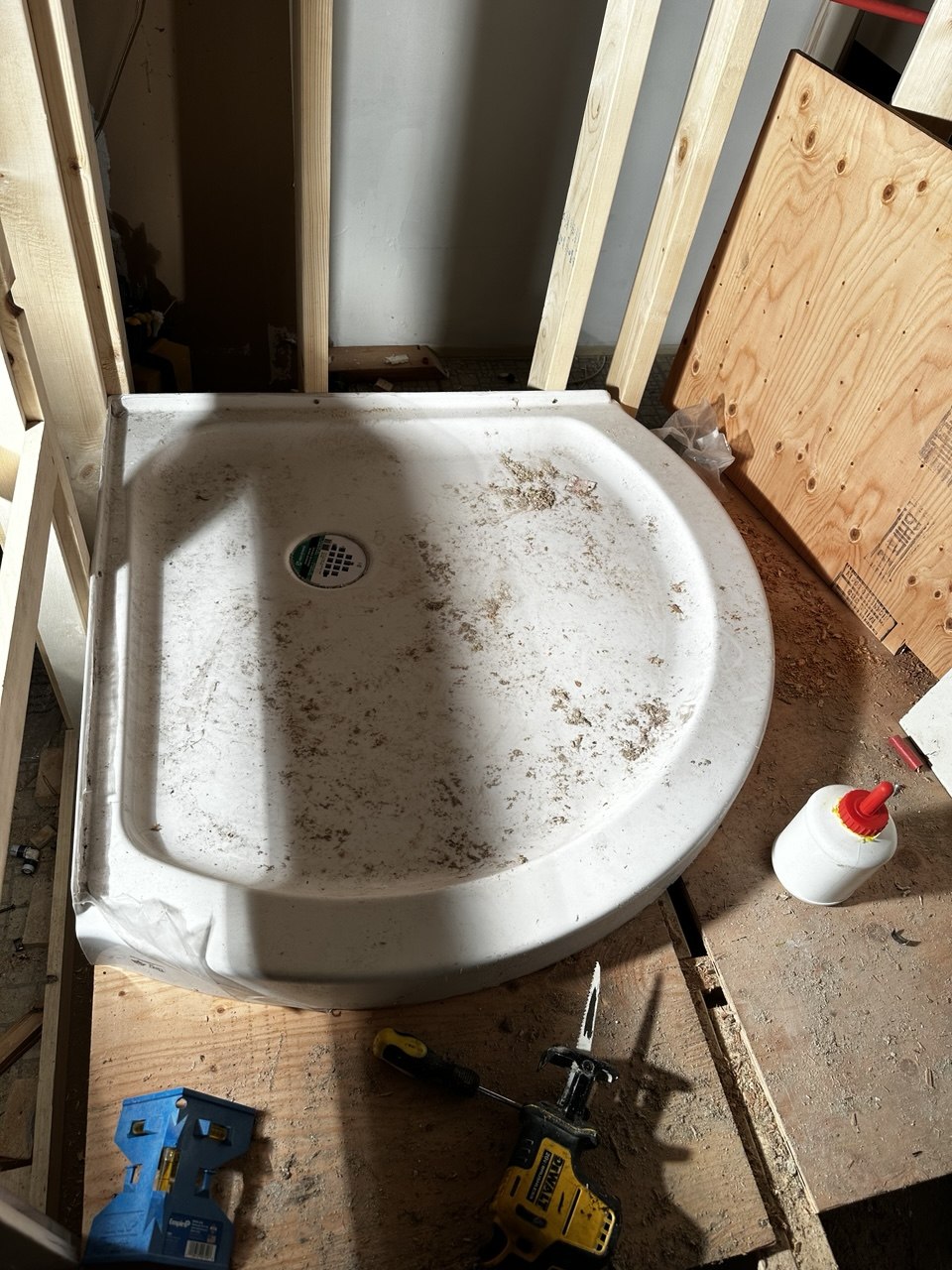Custom Shower Base & Rough-In Installation